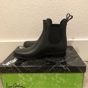 Sam Elderman Tinsley Matte Chelsea Rain Booties